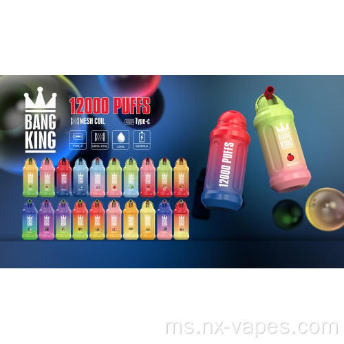 Bang King 12000 Puffs boleh dicas semula